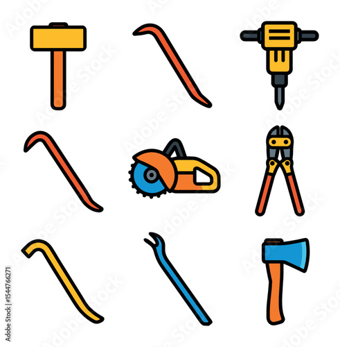 Demolition Tools Icons