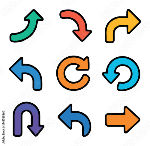Colorful Arrow Icons