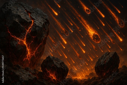 Asteroid Impact Aftermath – Devastating Cosmic Collision on Earth
