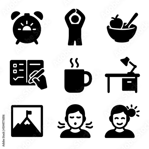 Morning Routine Icons