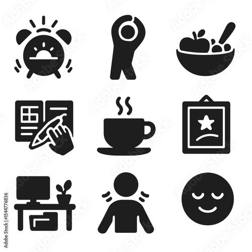 Morning Routine Icons