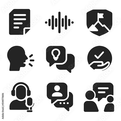 Podcast Icons Grid