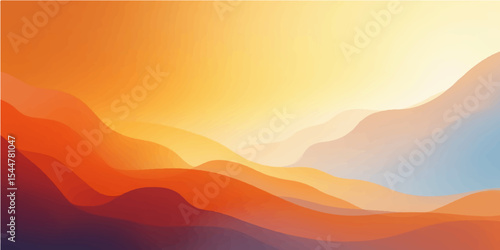 Golden sunbeams illuminate the serene mountain landscape as mist rises from the valley, showcasing nature's breathtaking view at dawn or dusk