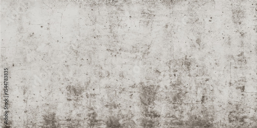 Tableau sur toile A grunge concrete wall with an old, rough, and dirty white surface texture, perf