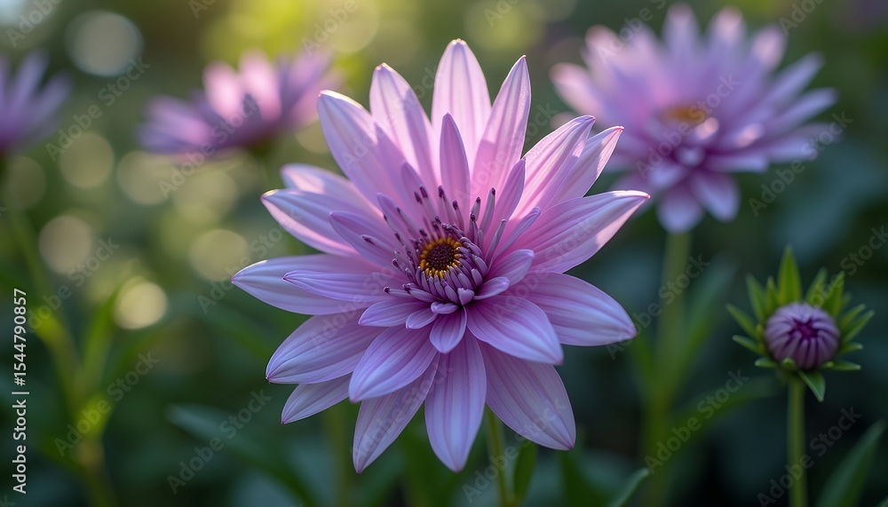 Purple Flower Blossom in Natural Light Purple Flower Blossom in Natural Light