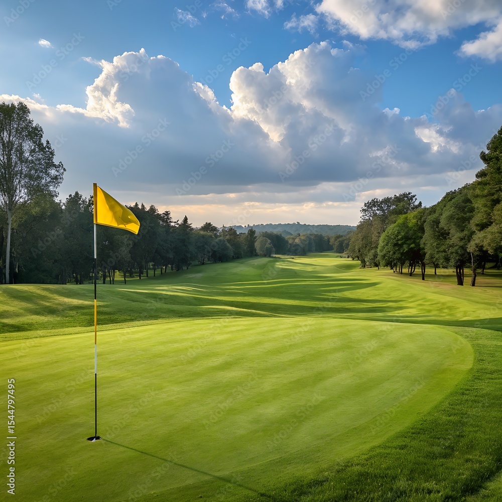 Obraz premium A golf court