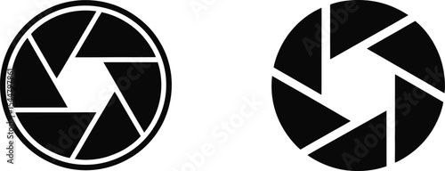 High-Resolution Camera Aperture Icons Versatile Design Elements for Photography Websites, Apps, and More