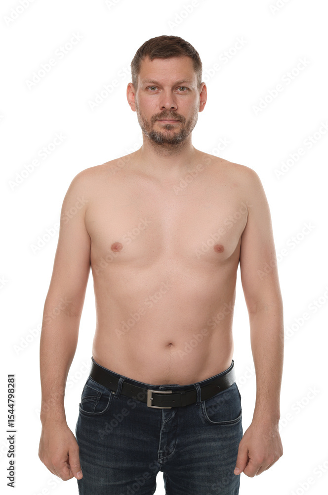 Portrait of confident man on white background Portrait of confident man on white background