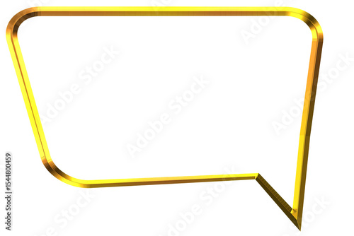 Gold Metallic Conversation Clouds