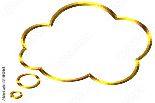  gold, metallic, conversation, clouds, border, object, advertising, design, symbol, color, label, yellow, shape