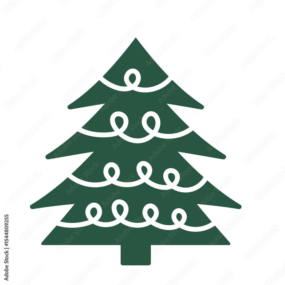 Obraz premium christmas tree icon
