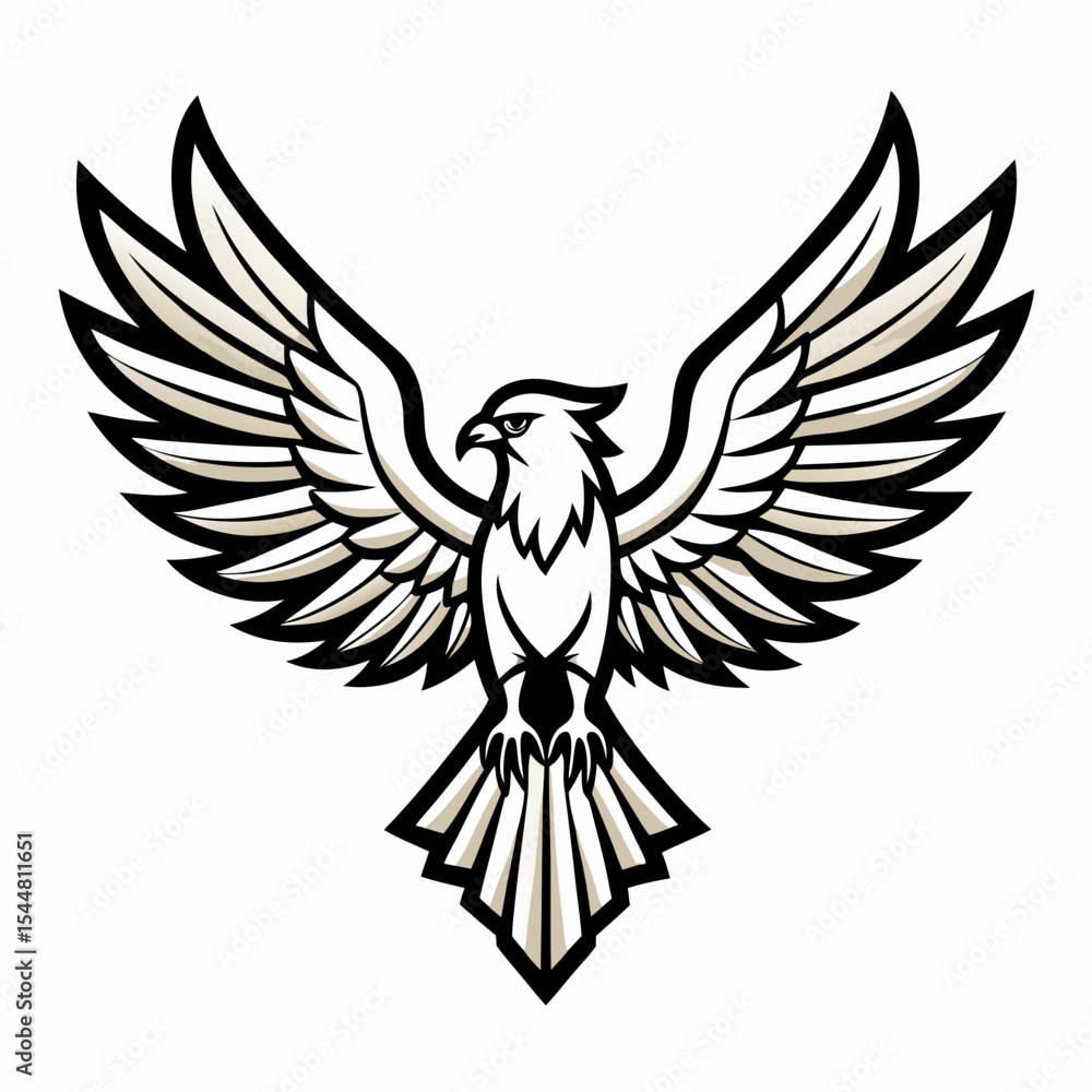 Fototapeta premium eagle with wings