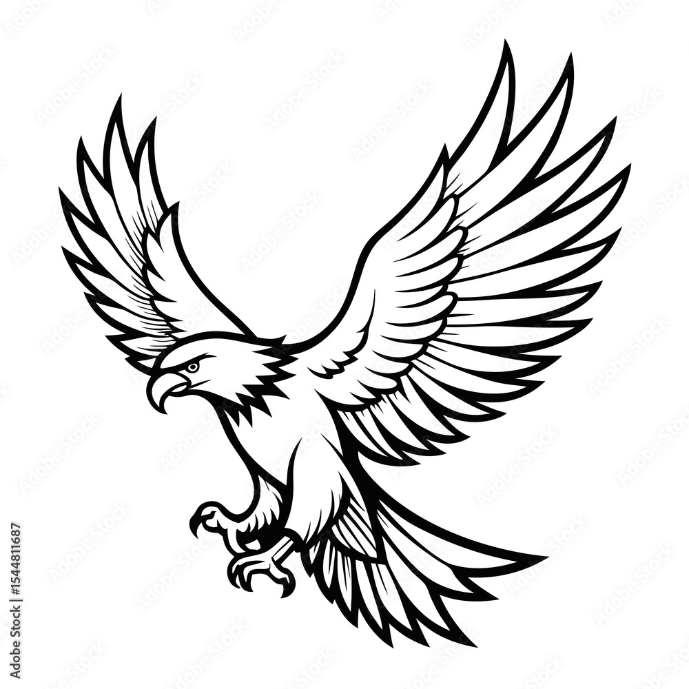 Obraz premium eagle vector illustration