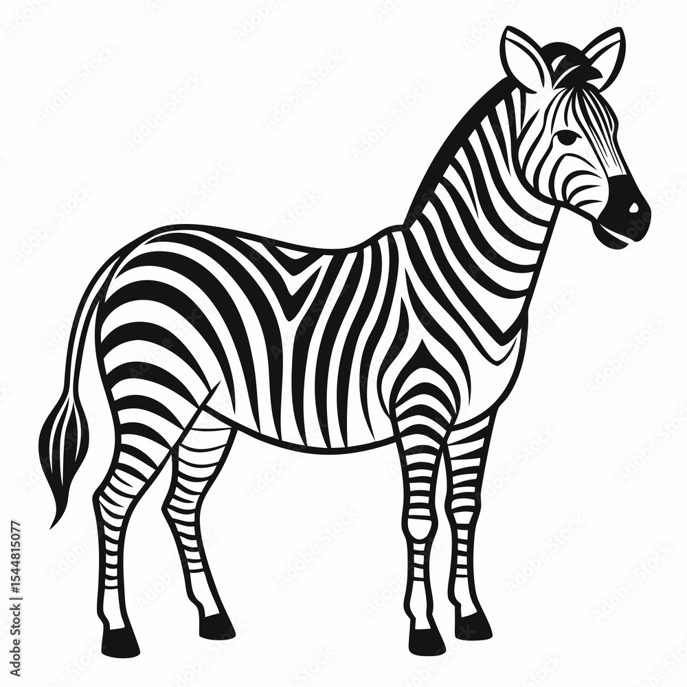 Obraz premium zebra vector illustration