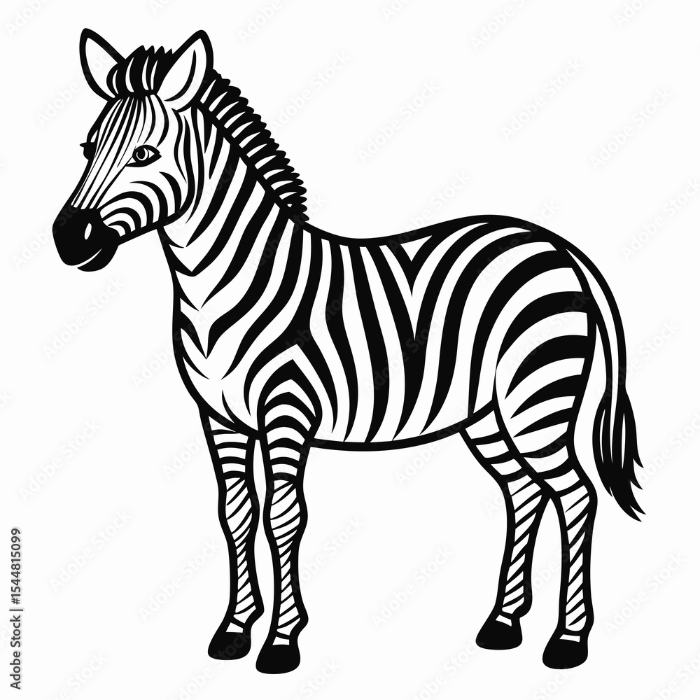 Fototapeta premium zebra vector illustration