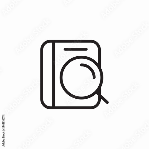 book search icon sign vector
