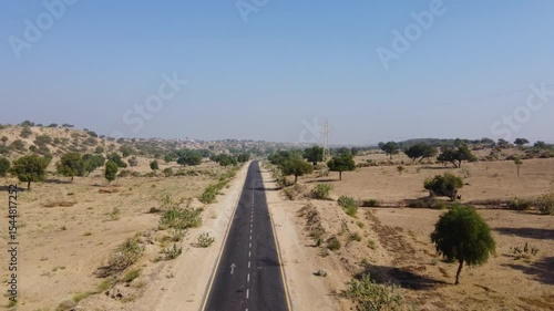 road in the desert of thar 