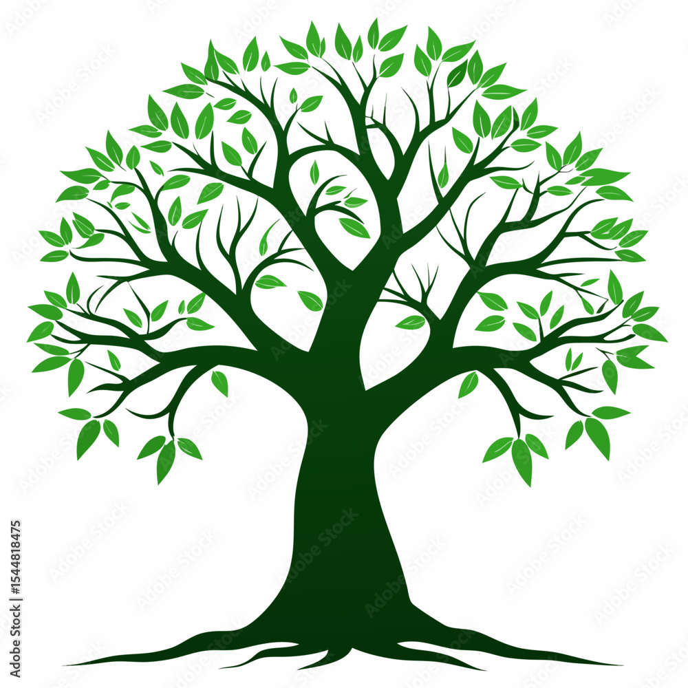 Obraz premium vector tree silhouette