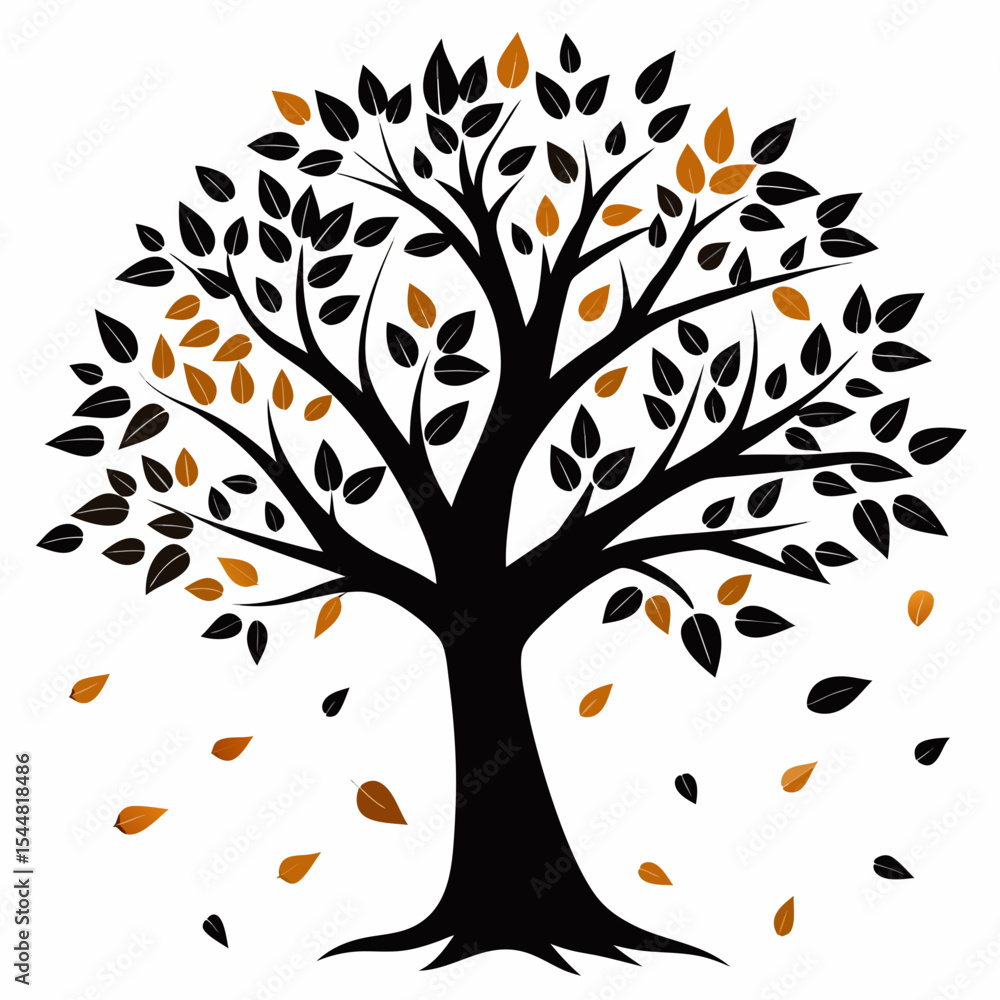 Obraz premium tree with autumn leaves