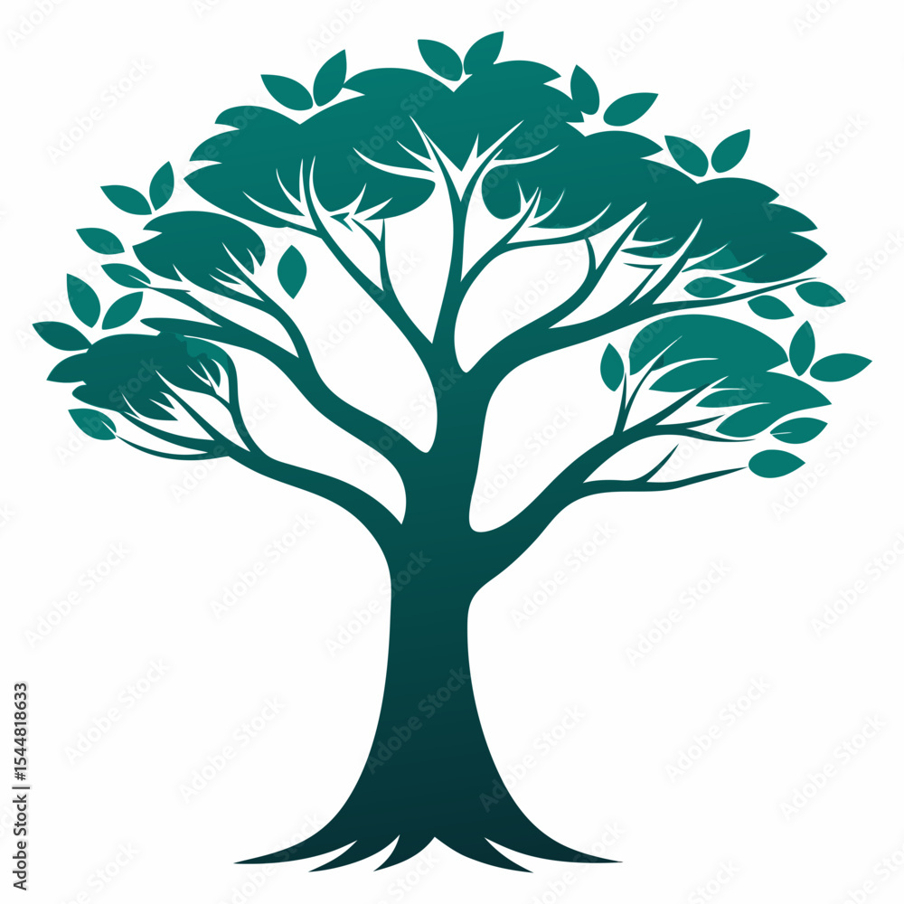Obraz premium vector tree silhouette