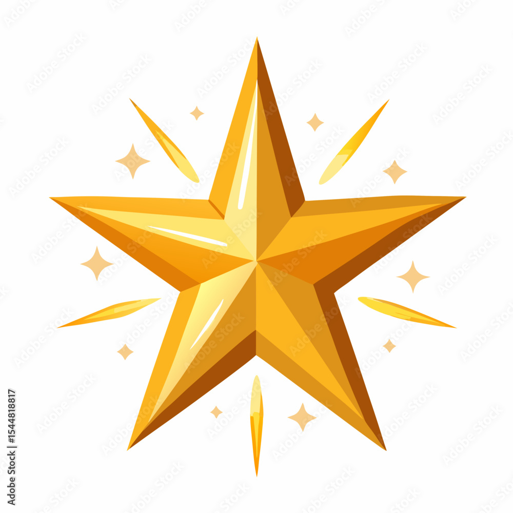 gold star on white background gold star on white background