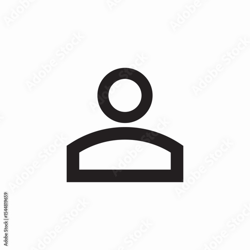 default profile icon sign vector