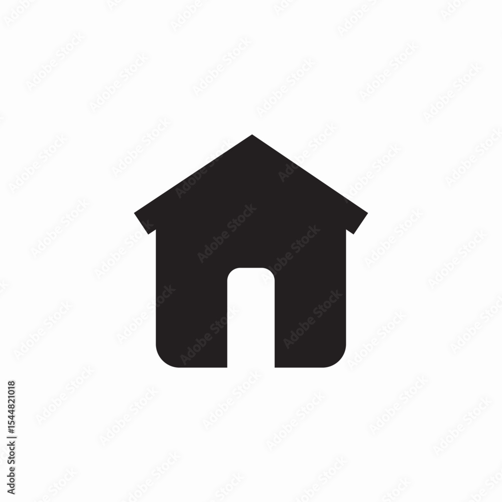 Fototapeta premium door house icon sign vector