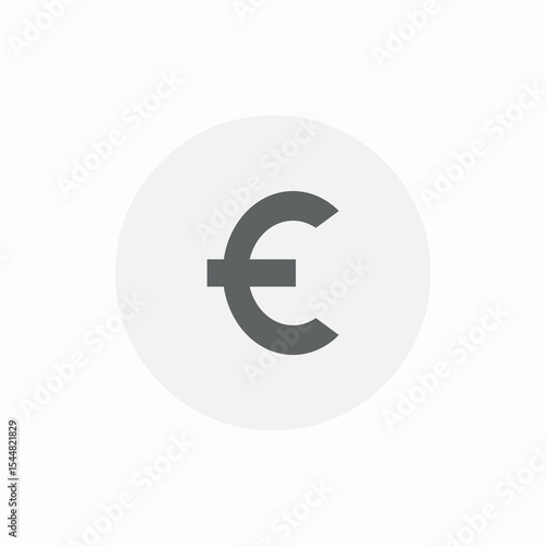 euro currency finance icon sign vector