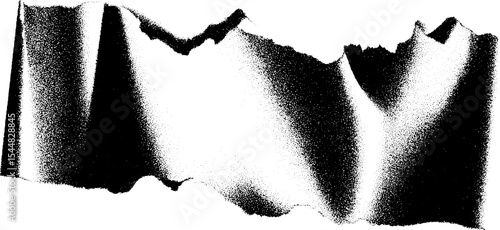 Ancient papyrus scroll fragment in high contrast black and white for historical design