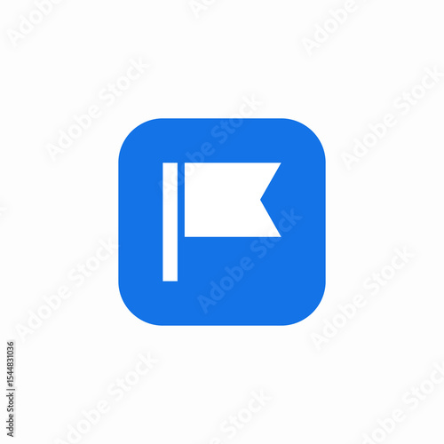 flag report icon sign vector