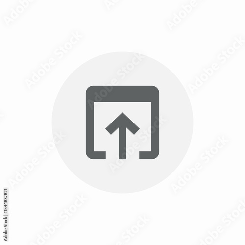 internet upload icon sign vector