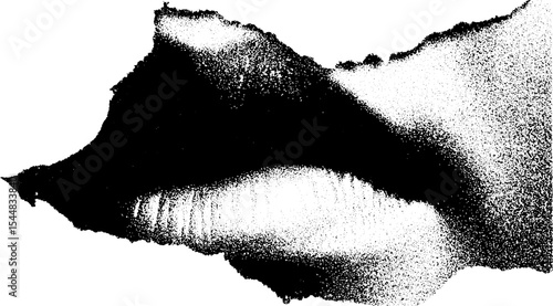 Abstract black and white high contrast art from sketchbook for creative inspiration