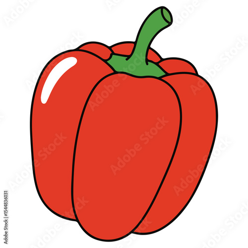 Peppers vector illustration, simple design