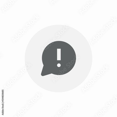warning user icon sign vector