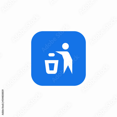waste facility icon sign vector