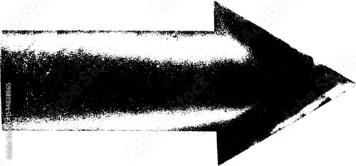 High contrast weathered traffic sign arrow for urban design projects