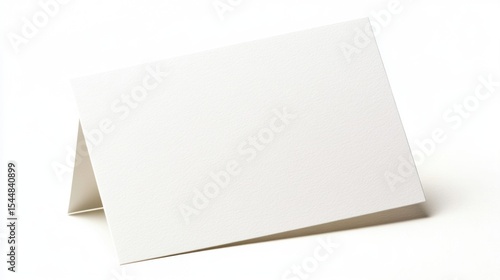 Blank White Tent Card Mockup