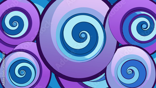 Dream Pattern Swirls – Abstract Layered Loop Vector of Artificial Subconscious.