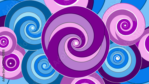 Dream Pattern Swirls – Abstract Layered Loop Vector of Artificial Subconscious.