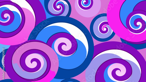 Dream Pattern Swirls – Abstract Layered Loop Vector of Artificial Subconscious.