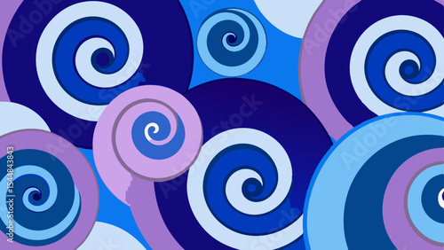 Dream Pattern Swirls – Abstract Layered Loop Vector of Artificial Subconscious.
