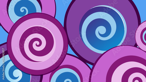 Dream Pattern Swirls – Abstract Layered Loop Vector of Artificial Subconscious.