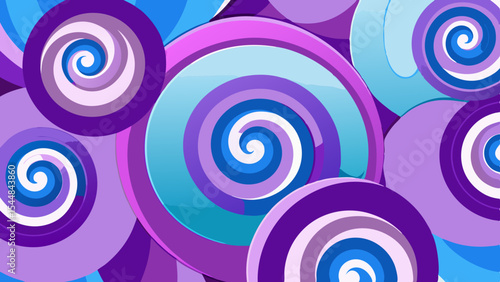 Dream Pattern Swirls – Abstract Layered Loop Vector of Artificial Subconscious.