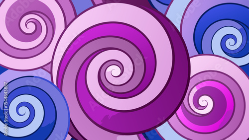 Dream Pattern Swirls – Abstract Layered Loop Vector of Artificial Subconscious.