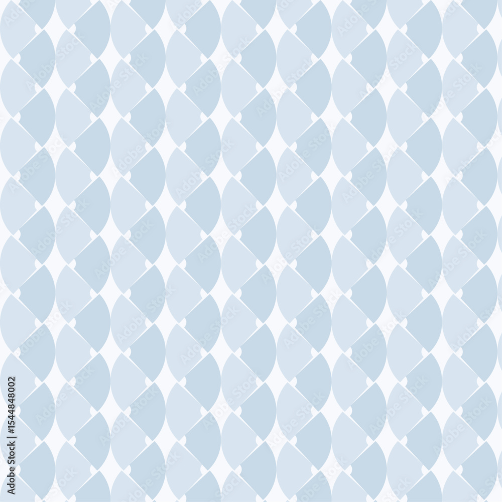 Fototapeta premium Light Blue Geometric Diamond Pattern Seamless Background