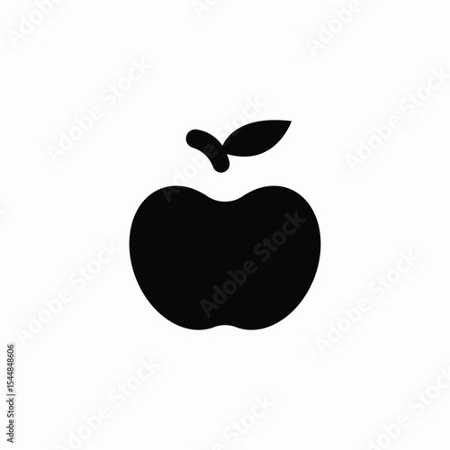 apple fruit icon sign vector