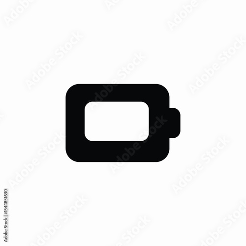 empty battery icon sign vector