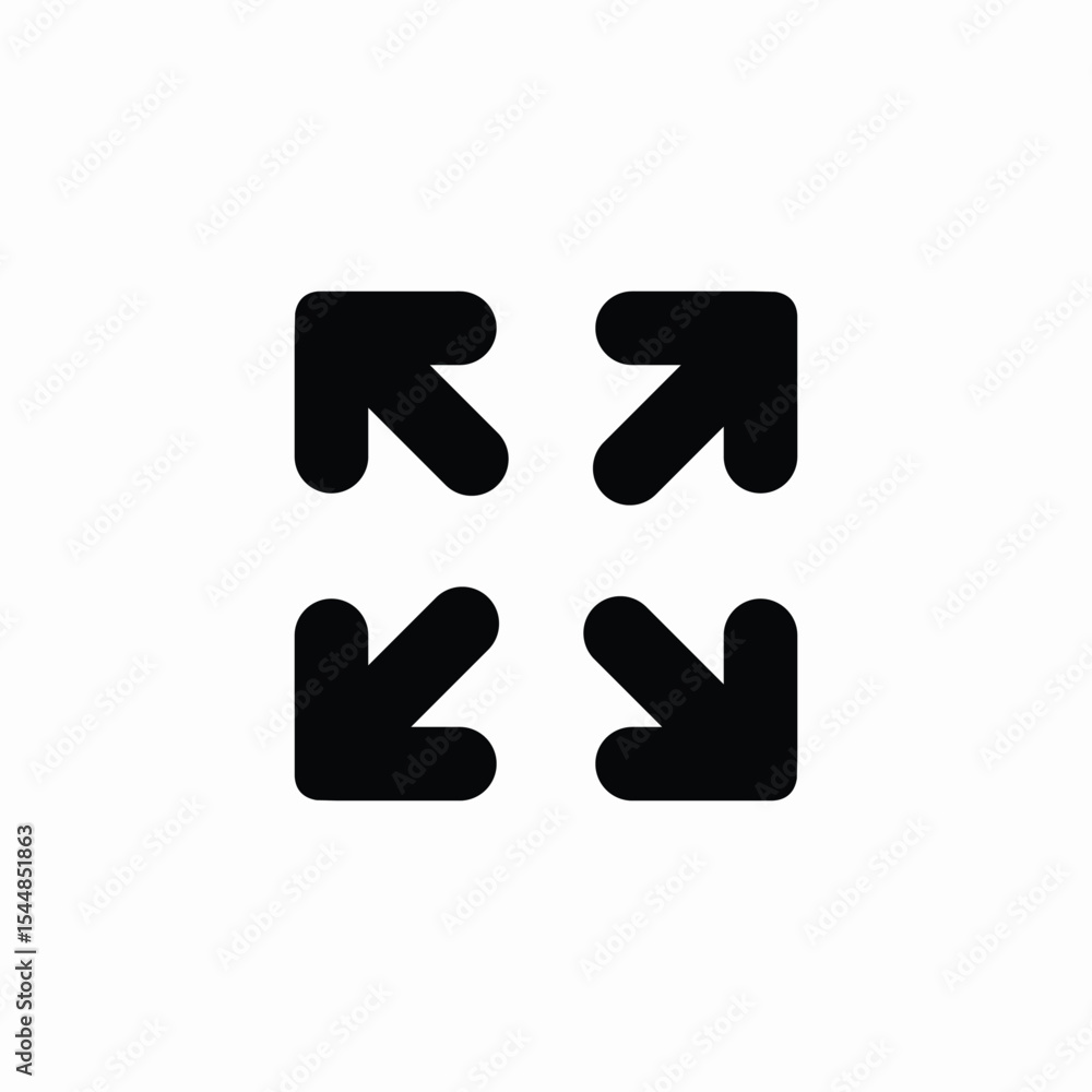 expand screen icon sign vector expand screen icon sign vector