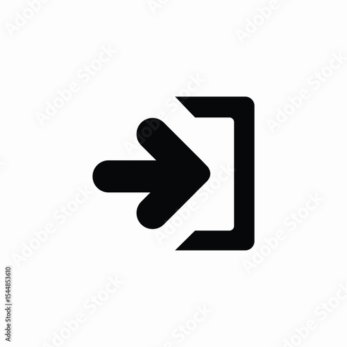 log in icon sign vector