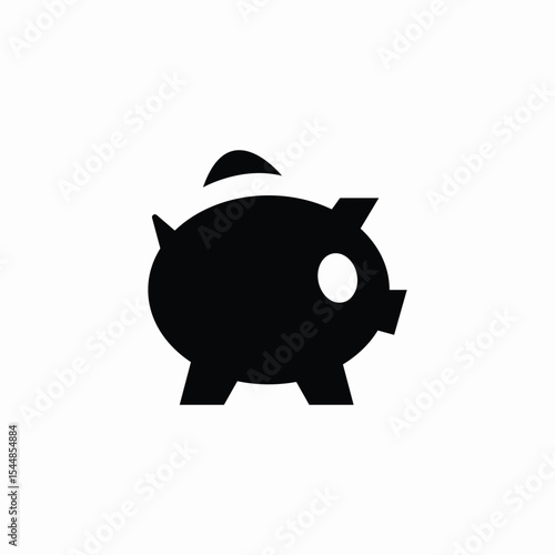 piggy bank icon sign vector